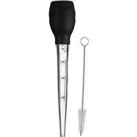 Orsina Purple Silicone Baster With Brush, Clear Plastic Dropper With ml & oz Measurements, Silicone Food Baster in Black