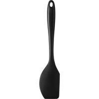 Orsina Stylish Light Pink Silicone Spatula, Kitchen Turner With Flat Edge, Non-Stick & Stain Resistant Rubber Spatula in Black