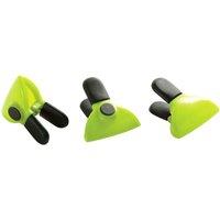 Orsina Stylish Set Of Three Lime Green Magnetic Clips, Practical Design Magnetic Cips For Kitchen, Durable Clips