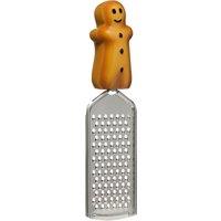 Orsina Sleek Ginger Bread Man Fine Grater, Versatile Stainless Steel Grater For Kitchen, Stylish Cheese Grater in Silver