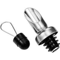 Orsina Versatile Stainless Steel Wine Pourer & Stopper, Secured Wine Bottle Stopper & Pourer, Durable Pourer in Silver