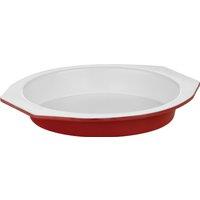 Orsina Functional Design Black Cake Tin With Handles, Non-Stick Carbon Steel Round Baking Tin For Effortless in Red
