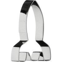 Orsina Durable Rocket Cookie Cutter, Simple To Use Biscuit Cutters, Dishwasher Safe Cookie Cutters For Baking in Silver