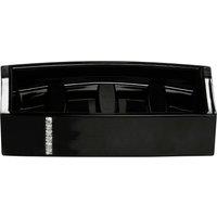 Orsina Acrylic Crystal Acrylic & Crystal Soap Dish in Black