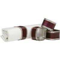 Orsina Elegant Set Of Four Purple Glitter Napkin Ring, Versatile Ring For Table, Durable Napkin Ring For Guests