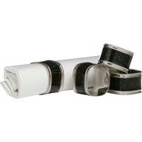 Orsina Elegant Set Of Four Purple Glitter Napkin Ring, Versatile Ring For Table, Durable Napkin Ring For Guests in Black