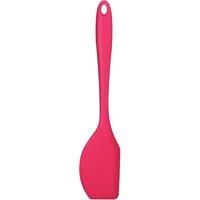Orsina Stylish Light Pink Silicone Spatula, Kitchen Turner With Flat Edge, Non-Stick & Stain Resistant Rubber Spatula in Dark Pink
