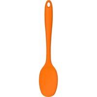 Orsina Heat-Resistant Light Pink Silicone Spoon, Stain Resistant Cooking Spoon, Kitchen Tool With Hanging Loop in Orange