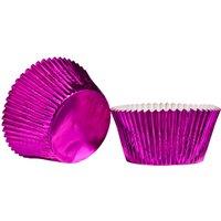 Orsina Fuchsia 40Pcs Large Cupcake Cases, Muffin Liners, Decorative Wrappers, Dessert Holders, Party Cup Moulds in Pink