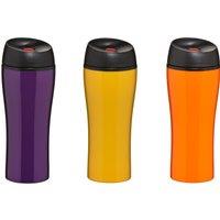 Orsina Durable Multicolour 450ml Travel Beakers, Leak Proof Reusable Travel Beakers, Stainless Steel Travel Beakers