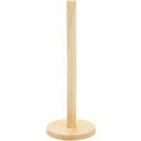 Orsina Nolan Pine Wood Kitchen Roll Holder in Brown