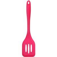 Orsina Orange Silicone Slotted Turner, Scratch-Free Flipper For Smooth Pans, Handy Kitchen Tool, Cooking Spatula in Pink