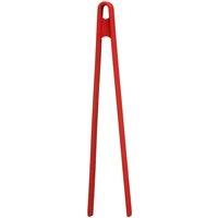 Orsina Hot Pink Silicone Tongs, Sturdy Kitchen Grabbers, Rubber Tipped Kitchen Tongs, Ideal For Non-Stick Cookware in Red