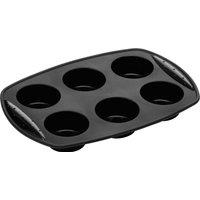 Orsina Bakeware 6 Cup Black Silicone Muffin Mould