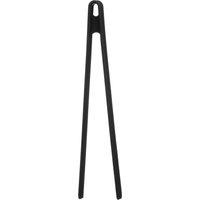 Orsina Hot Pink Silicone Tongs, Sturdy Kitchen Grabbers, Rubber Tipped Kitchen Tongs, Ideal For Non-Stick Cookware in Black