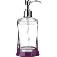 Orsina Acrylic Bathroom Purple & Clear Acrylic Lotion Dispenser