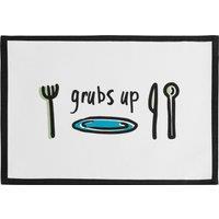 Orsina Stylish Set Of Four Doodle Grubs Up Placemats, Practical Placemats Set Of 4, Cotton Placemats For Table