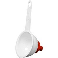 Orsina Durable Funnel Strainer, Effortless Controlled Pasta Strainer For Cooking, Precised Straining Strainer in White