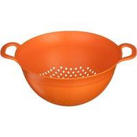 Orsina Radiant Orange Colander With Handles, Kitchen Sieve For Liquid Removal, Dependable Kitchen Drainer