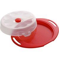 Orsina Cake Storage Box & Carrier With Handles, Airtight Cake Box with Clip-Lock Lid, Cake Carrier for Home & Travel in Red