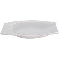 Orsina Sleek White Porcelain Serving Bowl, Contemporary Design Porcelain Serving Bowl, Durable White Serving Bowl