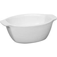 Orsina White Oval Small Baking Dish, 190ml Baking Tray, Baking Kit for Cake, Essential Baking, Durable Stoneware