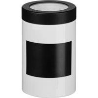 Orsina Chic Design Chalk Board Large Canister, Functional Design Metal Canister, Durable Stainless Steel Canister in Black