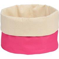 Orsina Folded Design Round Bread Basket in Pink