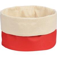 Orsina Folded Design Round Bread Basket in Red
