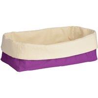 Orsina Folded Design Oval Bread Basket in Purple