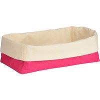 Orsina Folded Design Oval Bread Basket in Pink