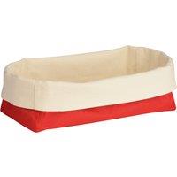 Orsina Folded Design Oval Bread Basket in Red