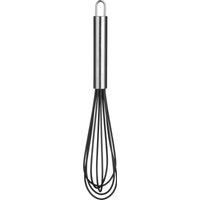 Orsina Non-Stick Black Silicone Whisk, Best Whisk for Baking, Kitchen Whisk, Wire Whisk, Heat Resistant Kitchen Whisk in Silver