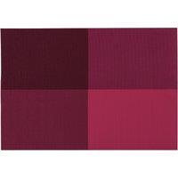 Orsina PVC Placemats Set Of Four Pink Pvc Grid Design Placemats