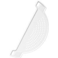 Orsina Durable White PS Pot Strainer, Effortless Water Drainage Pot Strainer, Lightweight PS Pot Strainer For Pasta