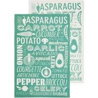 Orsina Set Of Two Porter Green Tea Towels