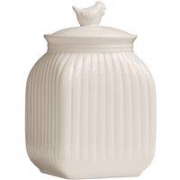 Orsina Charming Medium Canister, Practical Design Kitchen Canister For Ingredients, Stainless Steel Canister in Cream