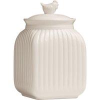 Orsina Durable Small Canister, Practical Design Kitchen Canister For Ingredients, Stainless Steel Canister in Cream