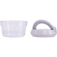 Orsina Transparent Design Snack Pot 400ml, Airtight Lid Snack Pot, Heat Resistant Clean Design Snack Pot For Kitchen in Clear