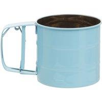 Orsina Pastel Blue Mechanical Sifter, 250ml Handheld Flour Sifter, Icing Sugar & Cocoa Powder Sieve, Fine Mesh Sifter