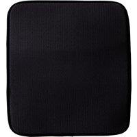 Orsina Yellow Dish Drying Mat, Super Absorbent Dish Drainer Mat, Quick-Dry Mat For Counter, Highly Absorbent Mat in Black