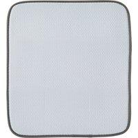 Orsina Yellow Dish Drying Mat, Super Absorbent Dish Drainer Mat, Quick-Dry Mat For Counter, Highly Absorbent Mat in White