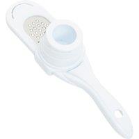 Orsina Versatile Garlic Grater, Contemporary Design Stainless Steel Grater For Cooking, Durable Garlic Grater in White