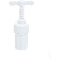 Orsina Ergonomic Garlic Press, Contemporary Design Plastic Garlic Press For Cooking, Durable Constructed Press in White
