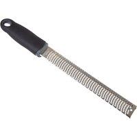 Orsina Stainless Steel Micro Grater With Sharp Etched Blade, Steel Food Zester, Hand Grinding Tool With Handle in Black