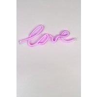 BHS Lighting Glow Love Neon Wall Light in Pink
