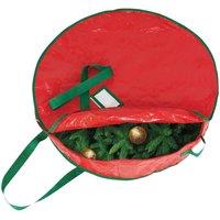 Netagon Seasonal Wreath Storage Bag 700x700x150mm in Red