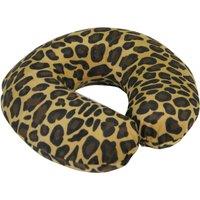 Aidapt Spare Tan Leopard Cover For Memory Foam Neck Cushion in Brown