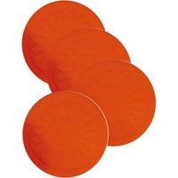 Aidapt 9cm Round Coaster Red Pack Of 4