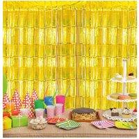 Netagon Shimmer Tinsel Curtain 2M x 1M Gold